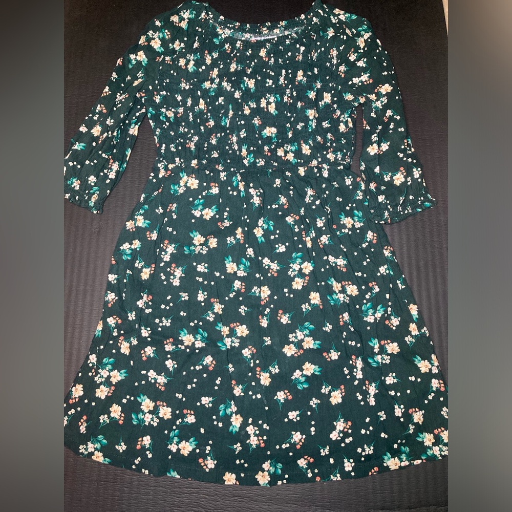Girls floral dress 3/4 sleeve